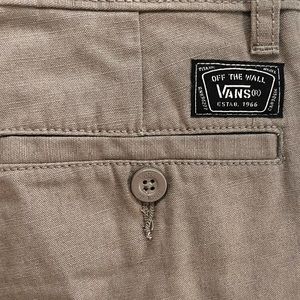 Vans Off The Wall Steeple Grey Denim Cotton Boys Shorts Size 8